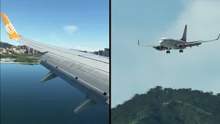 Incredible Santos Dumont RW02R RNP approach through high terrain! Microsoft Flight Simulator