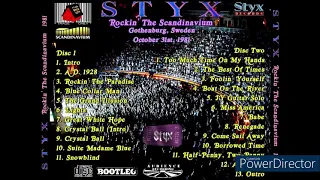 Styx Live October 31, 1981 Gothenburg, Sweden