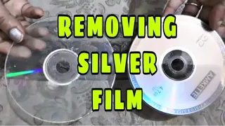 HOW TO REMOVE FOIL FROM A CD/DVD | RECYCLING AND CRAFTING | CLEAR CD | REUSE IN DIY CRAFTS | DIY