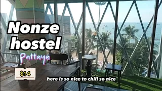 Nonze hostel $14 in Pattaya, Thailand. Capsule hostel. Sea view. Thrifty backpacking