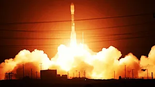 10, 9, 8, 7, 6, 5, 4, 3, 2, 1, Space Rocket Launch (Delta II Rocket Carrying A Space Laser)