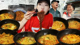 Big eater Heebab tried all the ramen menus at an old ramen restaurant! Mukbang | Kimbap, Ramen..