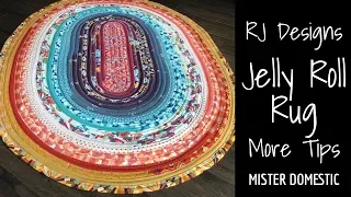 RJ Designs' Jelly Roll Rug More Tips & Tricks Tutorial with Mx Domestic