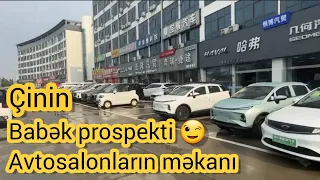 Çinin Babək prospekti. Avtosalonların məkanı