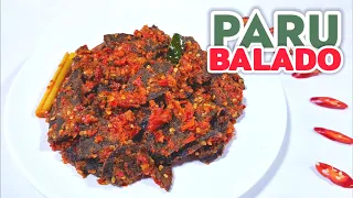 RESEP PARU BALADO -- GAK KALAH ENAK SAMA RM PADANG  || PARU BALADO MASAKAN PADANG