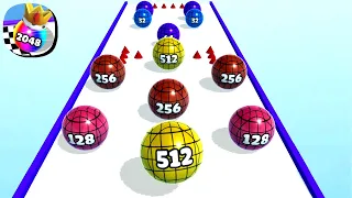 Ball Merge 2048 - All Levels Ball Gameplay Android, iOS ( Level 3163 - 3172 )