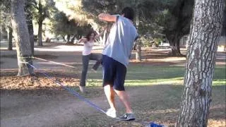 First time Slacklining