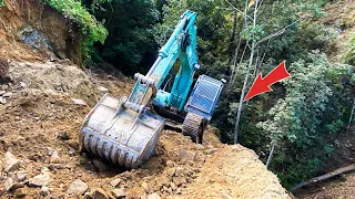 CRAZIEST Mountain Road Construction EVER! You Won't Believe This | Excavator Planet