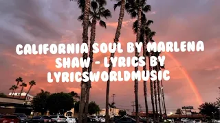 California Soul by Marlena Shaw - Lyrics by LyricsWorldMusic !!!