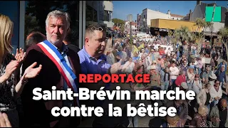 À Saint-Brévin, une marche contre « la violence et la bêtise » de l’extrême droite et pour le maire