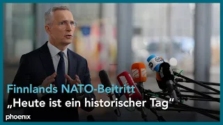 Statement von NATO-Generalsekretär Jens Stoltenberg vor dem NATO-Außenministerrat am 04.04.23