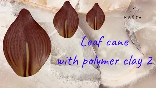 Leaf cane with polymer clay 2