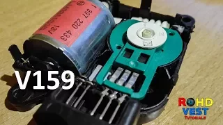 How to repair the Temperature Control Flap Motor V159 for a 2009 Volkswagen Passat B6