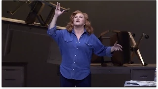 Kathleen Turner onstage in Berkeley Rep's Red Hot Patriot: The Kick-Ass Wit of Molly Ivins