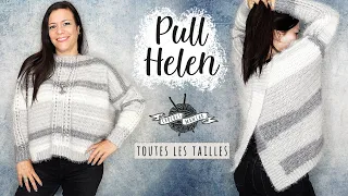 { TUTO } comment  faire  un  pull  torsade au crochet facile