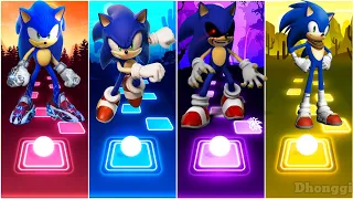 Sonic Prime 🆚️ Sonic The Hedgehog 🆚️ Sonic Exe 🆚️ Sonic Boom || Coffin Dance || Tiles Hop EDM Rush!