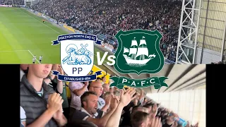 Preston vs Plymouth argyle |2-1| Incredible away fans/ limbs/ game of two halves