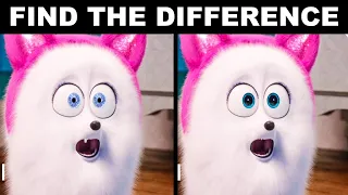 BET YOU CAN'T FIND THE DIFFERENCE! | 100% FAIL | THE SECRET LIFE OF PETS 2 | MOVIE PUZZLE