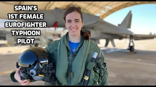 La Primera Mujer Piloto Eurofighter: Teniente Elena Gutiérrez [Spain's 1st Female Typhoon pilot]