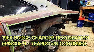1968 Dodge Charger Restoration - Episode 9 - Teardown Continues