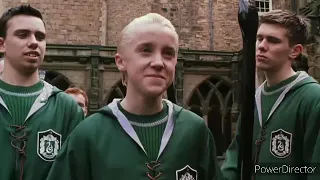 Draco Malfoy saying Mudblood 3 times