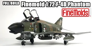 Full Build F-4D Phantom II 1/72 Finemold model aircraft