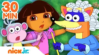 Dora the Explorer | Os golpes mais astutos do Raposo! 🦊 | Compilação de 30 minutos | Nick Jr.