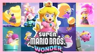 ❤️Super Mario Bros. Wonder - All Peach Transformations, Power-Ups and Animations❤️