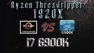 Ryzen Threadripper 1920X vs i7 6900K Benchmarks | Gaming Tests | Office & Encoding CPU Review