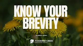Blog: Know your Brevity   |   Samuel Lindsay   |   Flooding Creek