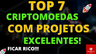 TOP 7 Criptomoedas com MELHORES PROJETOS, LONGO PRAZO, HOLD. [POTENCIAL LUCRO MAIOR QUE 100%] É LUA!