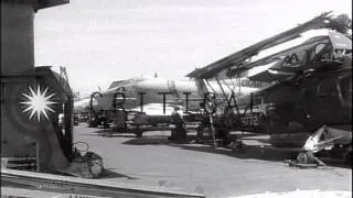 Salvage efforts aboard the USS Forrestal after fire July 29, 1967