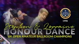 1990 Stephen and Lorraine Honour Dance as The UK Open Amateur Ballroom Champions