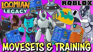 MOVE SETS, TRAINING & PERSONALITIES ON ALL THE NEW LOOMIANS - Loomian Legacy (Roblox) Sepharite City