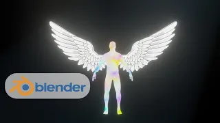 Easy Angel wings creation/animation tutorial Blender 2.8+ in English