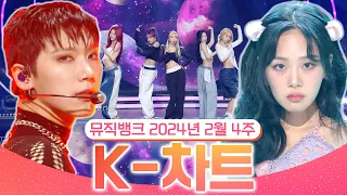 [뮤직뱅크 주간 차트 TOP10] 2024년 2월 4주 『K-차트』 순위ㅣ All Stages at Music Bank of KBS