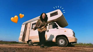 I renovated a 33 year old Camper Van RV with no experience ~ FULL Vintage Fiat Ducato Transformation