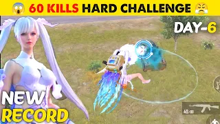 HIGHEST KILL RECORD IN BGMI | 60 KILLS HARD CHALLENGE [Day 6] - LION x YT