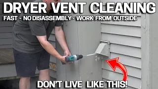 EASY WAY to CLEAN a Dryer Vent FAST!