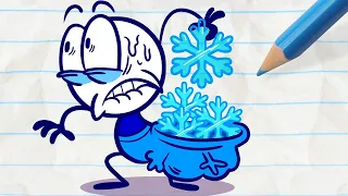 "Powder Snow Prank with Pencilmate!" | Pencilmation Cartoons!