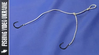 How to tie two hooks so that they do not get confused | Podolsk plug | HD