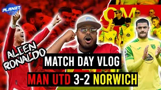 Man United 3 - 2 Norwich | RONALDO HAT-TRICK! MATCH DAY VLOG | 2022
