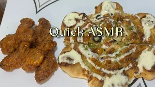 ASMR | CROWN CRUST PIZZA & BUFFALO HOT WINGS EATING SHOW | MUKBANG