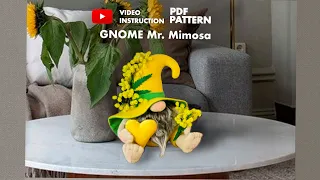 ✅🔆It's quite unexpected! Have you ever seen a gnome created this way? Mr Mimosa, the Spring Gnome.