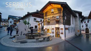 SERFAUS AUSTRIA -  A BEAUTIFUL EVENING WALK IN 8K