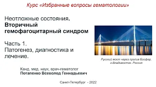 Вторичный гемофагоцитарный синдром у взрослых. Часть 1. Патогенез, диагностика и лечение.