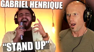 First time hearing Gabriel Henrique, "Stand Up" (Cover) Vocal ANALYSIS