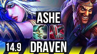 ASHE & Nautilus vs DRAVEN & Thresh (ADC) | 15/2/12, Legendary | NA Diamond | 14.9