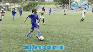 Sub-12 do Cruzeiro em jogo na cidade de Ibirité. Galerinha boa de bola. Futuro do Cruzeiro.