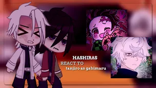 hashiras react to tanjiro as gabimaru| | demon slayer x jigokuraki • gacha club •